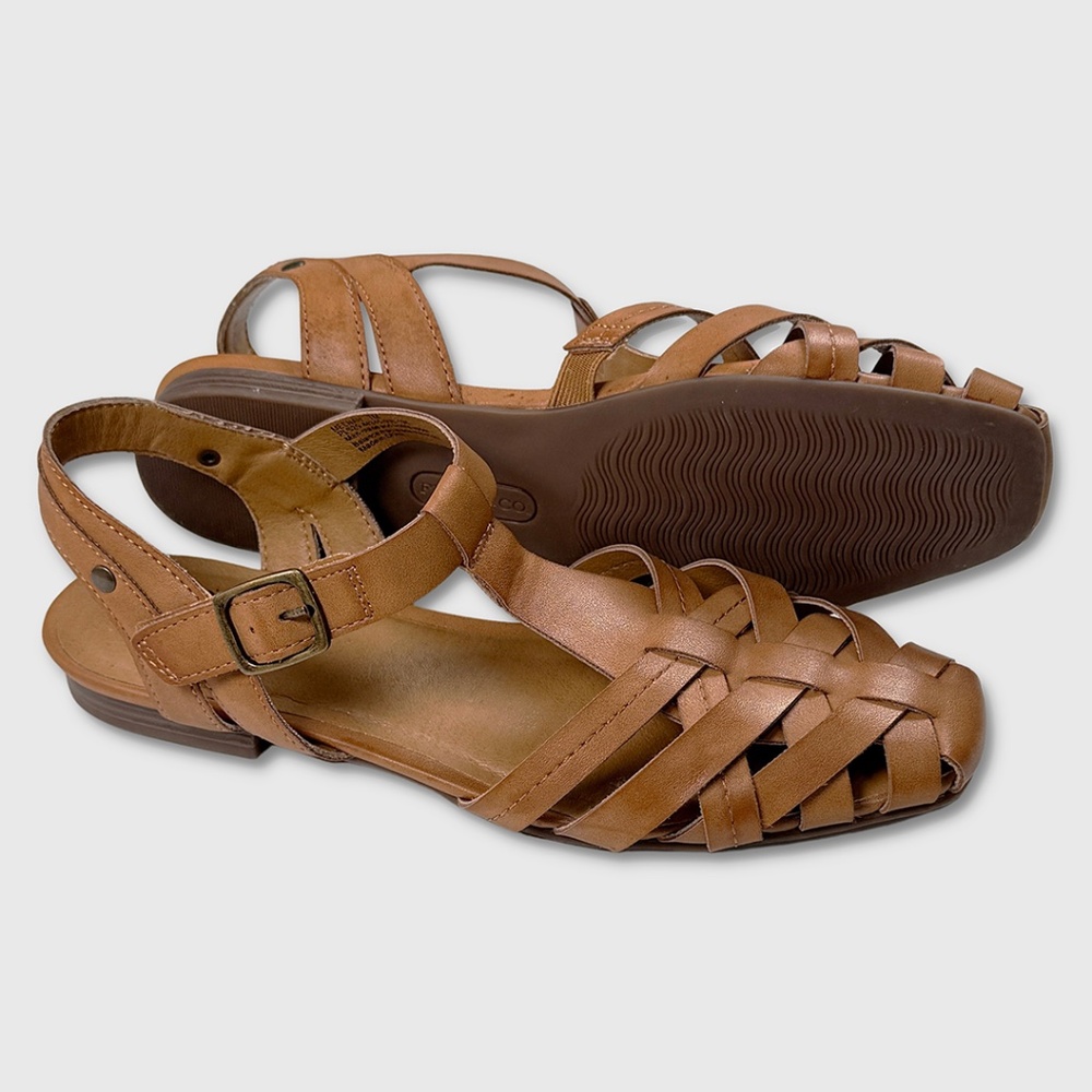 Frye & Co. Meenah Sandals - Womens‎ Size 7 Saddle Brown - #48904-G7 - Picture 2 of 3